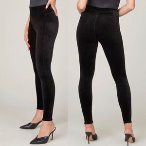 Spanx Velvet Leggings Womens XS Black Style 2070‎